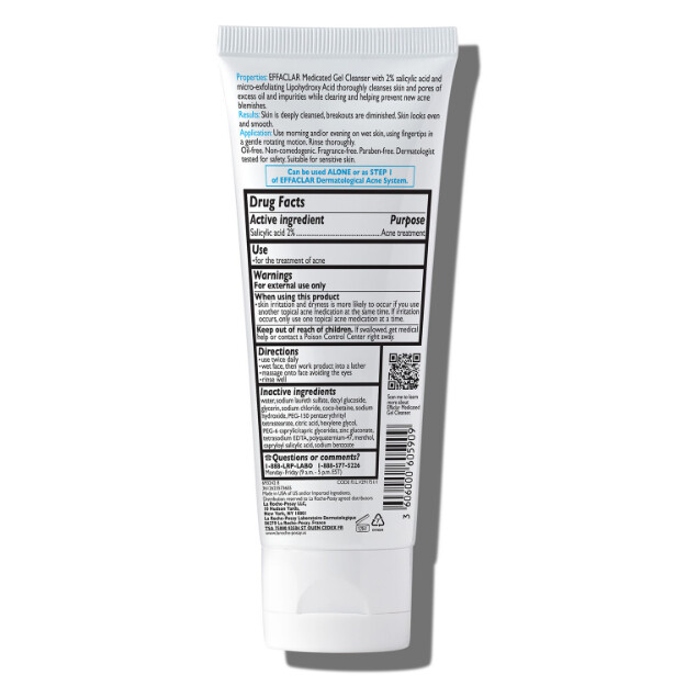 effaclar medizinisches akne-gesichtswaschgel klinisch getestetes von dermatologen empfohlenes gesichtswaschgel mit salicylsäure gegen akne