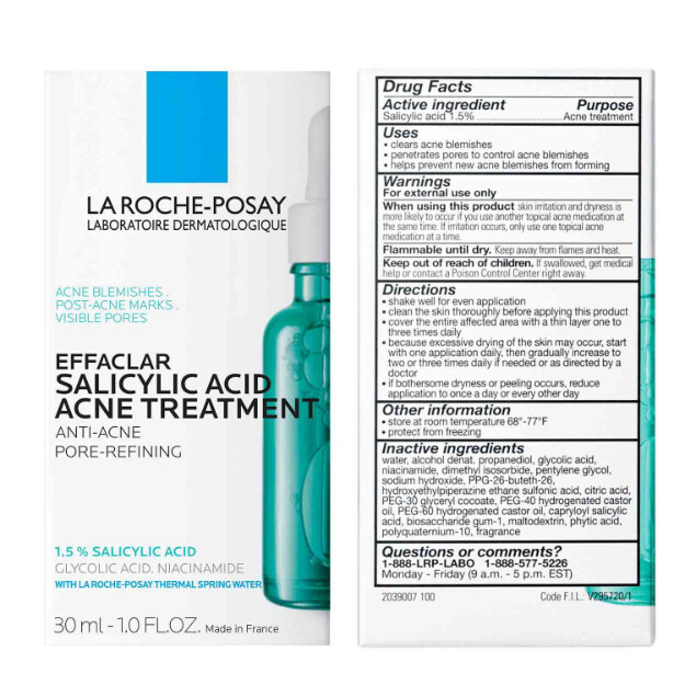 effaclar salicylsäure-serum gegen akne 15 salicylsäure-serum zur behandlung von akne