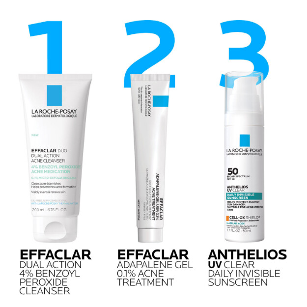 effaclar dual action akne-gesichtsreinigung mit 4 benzoylperoxid klinisch getestet von dermatologen empfohlene gesichtsreinigung mit 4 benzoylperoxid gegen akne