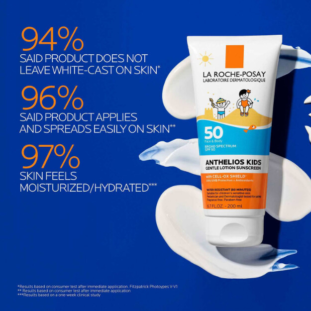 anthelios gentle lotion kinder-sonnenschutz lsf 50 wasserfest oxybenzonfreier kinder-sonnenschutz