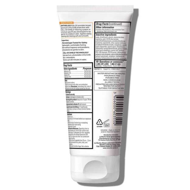 anthelios gentle lotion kinder-sonnenschutz lsf 50 wasserfest oxybenzonfreier kinder-sonnenschutz