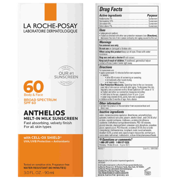 anthelios melt-in milk sonnenschutz lsf 60 unser bester sonnenschutz für gesicht und körper