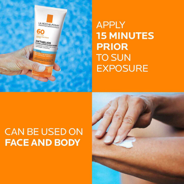 anthelios kühlendes wasser sonnenschutzlotion lsf 60 sonnenschutzlotion für gesicht und körper