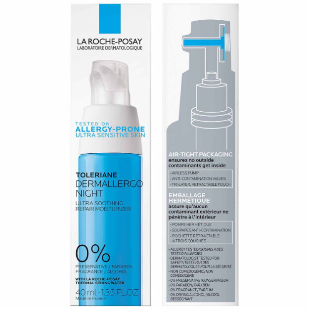 toleriane dermallergo nachtcreme ultra-nachtcreme getestet an allergieanfälliger haut