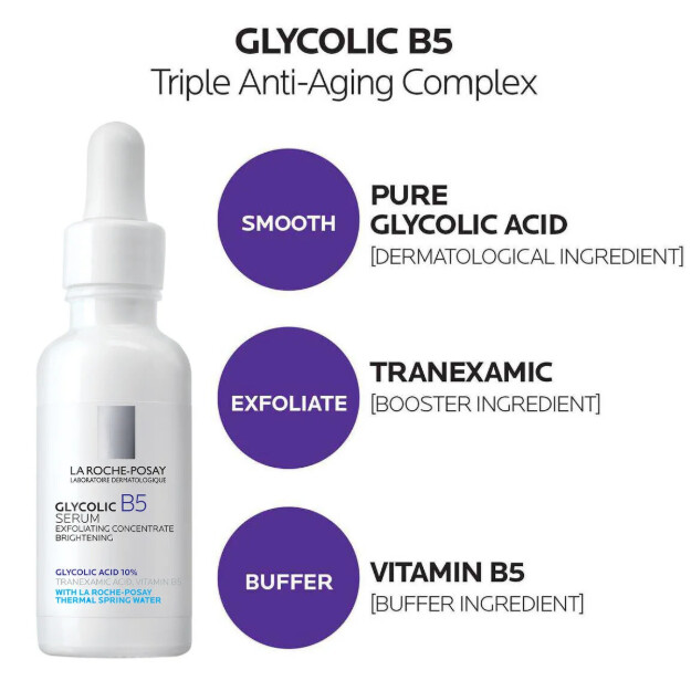 glykolsäure-b5-serum 10 reine glykolsäure dermatologisches anti-aging-serum 10 reine glykolsäure