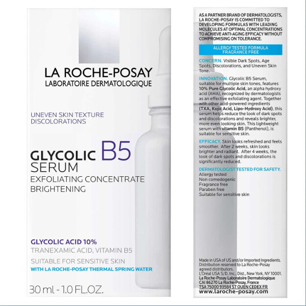 glykolsäure-b5-serum 10 reine glykolsäure dermatologisches anti-aging-serum 10 reine glykolsäure