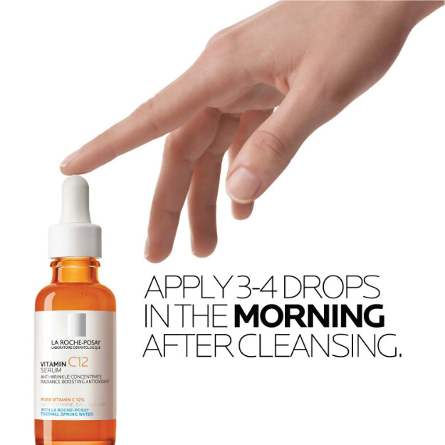 vitamin c12 serum dermatologisches anti-aging-serum mit 12 reinem vitamin c. allergiegetestete formel.