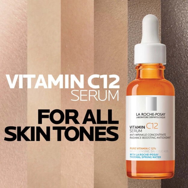 vitamin c12 serum dermatologisches anti-aging-serum mit 12 reinem vitamin c. allergiegetestete formel.
