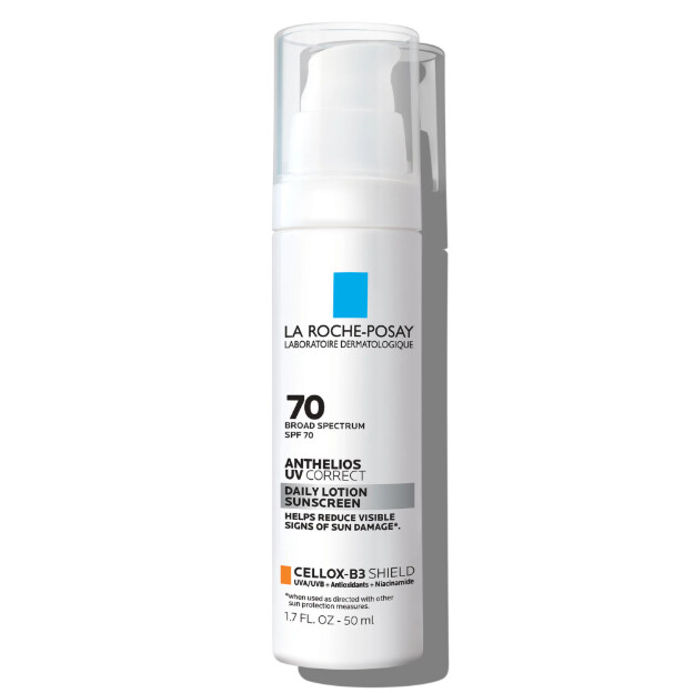 anthelios uv correct sonnenschutzmittel fürs gesicht lsf 70 mit niacinamid täglicher sonnenschutz fürs gesicht mit lsf 70