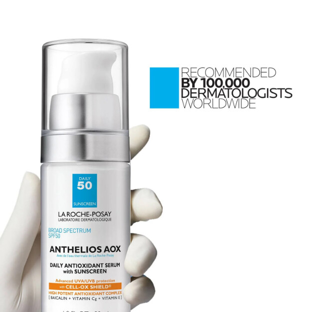 anthelios aox antioxidantien-serum mit lsf 50 tägliches antioxidantien-serum mit sonnenschutz