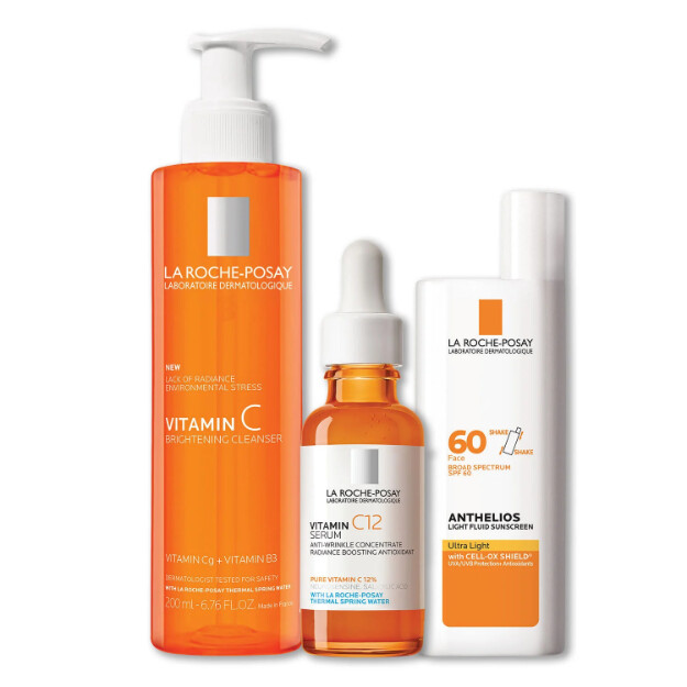 vitamin-c-pflegeset für strahlende haut 3-schritte-anti-aging-routine für strahlende haut