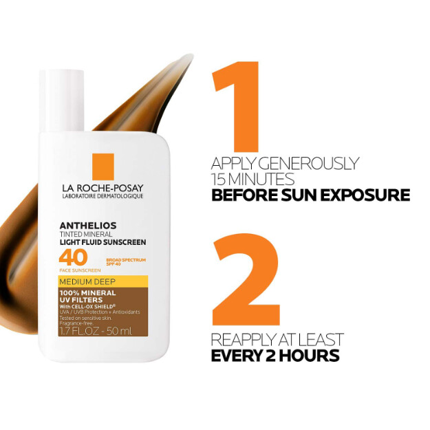 anthelios mineral getönte sonnencreme fürs gesicht mit lichtschutzfaktor getönte mineralische sonnencreme fürs gesicht